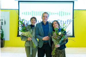 Iris and Sonja from The Human Stuff with Ernst from Erasmus Enterprise
